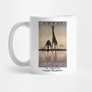 Vintage Travel Poster Mystic South Africa Mug